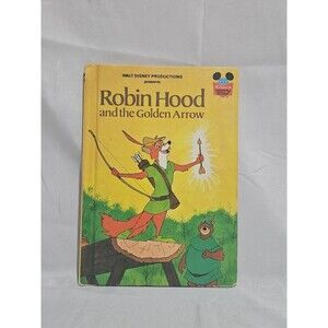 Hardcover Walt Disney's Robinhood and the Golden Arrow